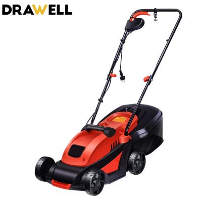 China Chasis Drawell 1000W 220V 50HZ 32CM Robot Lawn Mower Steel Electric Lawn Mower for sale