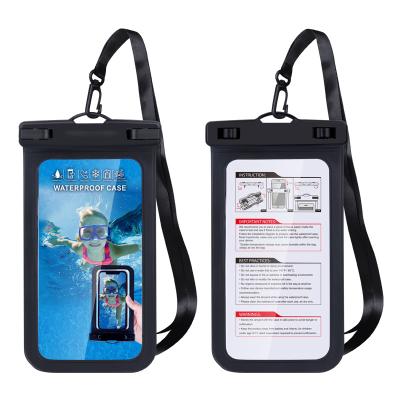 China Universal Cell Phone Selling PVC Clear Water Proof Phone Case Bag Mounts Cell Waterproof Warm Waterproof Cover Filter for sale