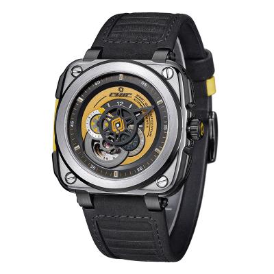 China Yellow Men's Hot Sale Psychedelic CHIC Psychedelic Mechanical Watch Galaxy Watch Water Resistant Automatic Stainless Steel Watch for sale