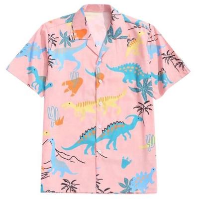 China Custom Anti-pilling All Over Hawaiian Shirts Full Sublimation Printed Casual Oversized Men's Beach Shirts for sale