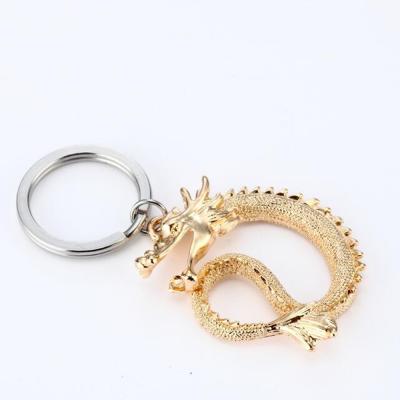 China Dropshipping Stainless Steel Fashion Jewelry Key Chain China Wind Dragon Stereo Key Chain for sale