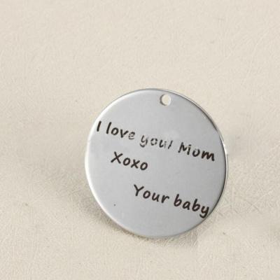 China Stainless Steel Women Jewelry Remember I Love You Mom Your Baby Gift Mom Daughter Jewelry Gift for sale