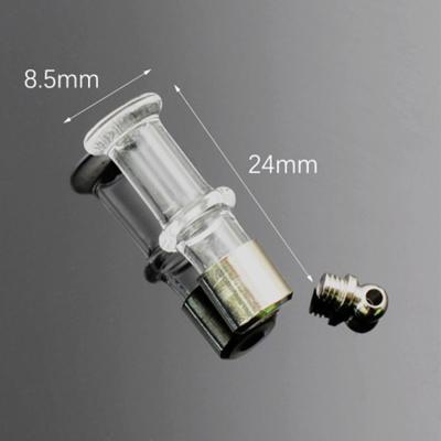 China Punk Cremation Jewelry Stainless Steel Tube Charm Cremates Essential Oil Perfume Glass Bottle Pendant Necklace for sale