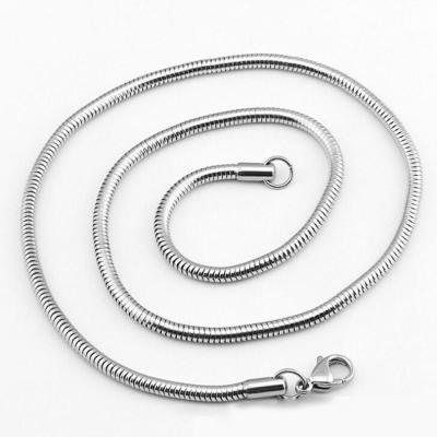 China DIY Stainless Steel Snake Chain Charm Link Necklace & Lobster Buckle Jewelry Making for sale