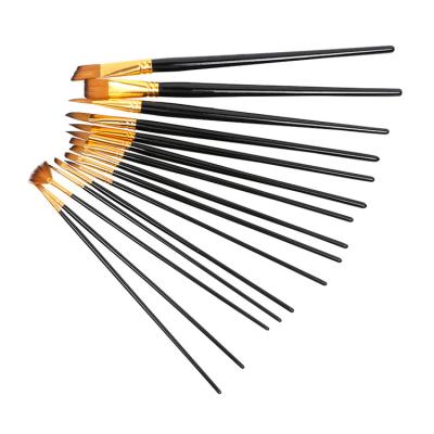 China 17 PCs Painting Brushes Set Professional Artist Painting Art Paint Brush For Painter Watercolor Artist for sale