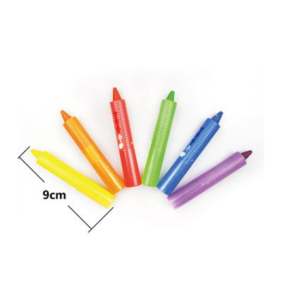 China 6 Safe Washable Colors And Non-Toxic Erasable Washable Bath Pencil Putter Multi Colors Bathroom Pencil For Kids Children for sale