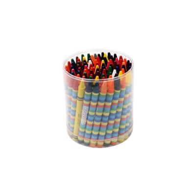 China Kids Vivid Hot Sale Eco-Friendly Safe Color Non-toxic Multicolor Silky Wax Crayon for sale