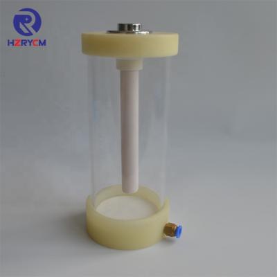 China Testing Powder Job Mini Cup Powder Hopper Plastic Coating Barrel With Fludized Plate for sale