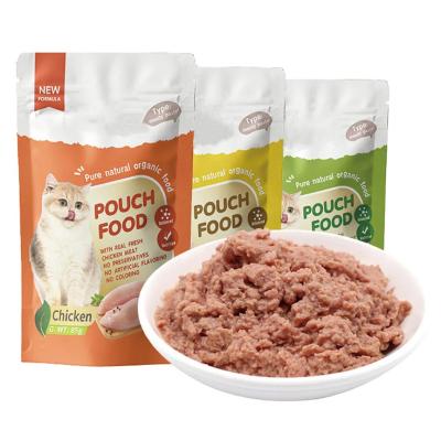 China Skin & Coat Health Cat Food Wholesale Factory Hot Selling OEM ODM Multiple Flavors Chicken Tuna Salmon Flavor Pet Food Cat Dog Snack Boxes for sale