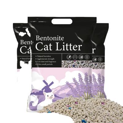 China Cats OEM Factory Offers a Bulk Supply of Strong Clumping, Low Dust, and Colored Premium Bentonite Cat Litter for sale