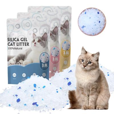 China Cats Factory Price Supplier 1-6mm Silicone Garbage Crystal Perfume Bulk Silica Gel Cat Litter Low Dust for sale