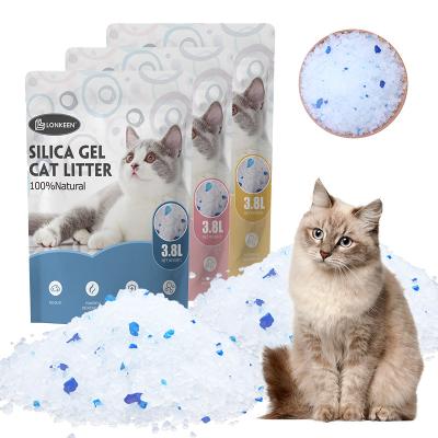 China Wholesale Viable Crystal Cat Litter Automatic Clumping Silicone Cat Litter Premium Silica Gel Cat Litter for sale