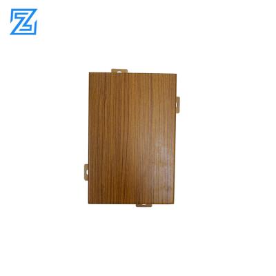 China Modern Aluminum Material Aluminum Curtain Wall Panel Woodgrain Aluminum Bulding Exterior Decoration for sale