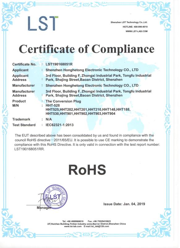 RoHS - Shenzhen Honghetong Electronic Technology Co., Ltd.