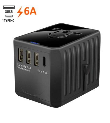 China Other Universal Travel Power Adapter All In One Wall Charger AC Worldwide International Plug Adapter With 5.6A Smart Power USB And 3.0 for sale