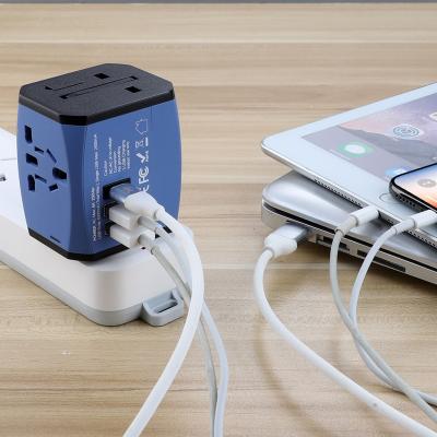 China BS8546 5v4000mA 3 USB 3.0 Commercial Travel Adapter Universal European Travel Charger Power Adapter Plug for sale