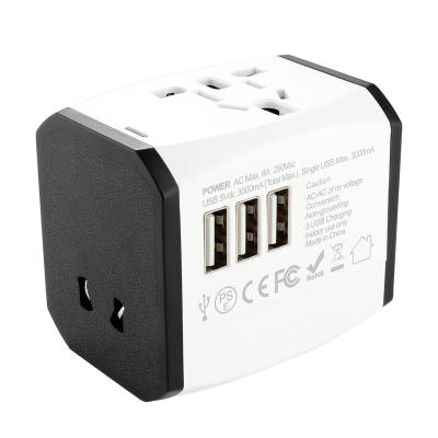 China Other Type C Fast Universal Travel Travel Adapter Power Smart Charging Adapter Plug us/uk/au/eu for sale