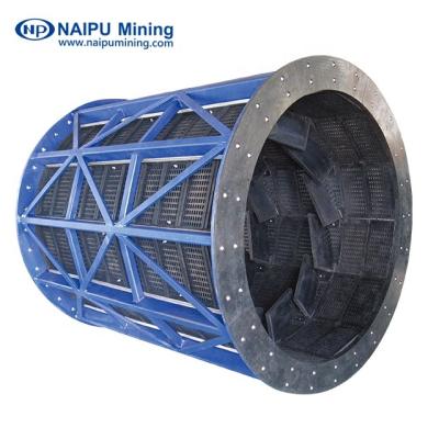 China Classification of material rubber trommel screen of discharge ends AG mills, SAG mills and ball mills for material classification for sale