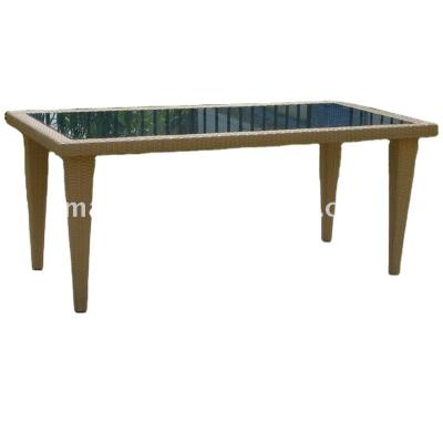 China Modern Outdoor Outdoor Rattan Tables Wicker Garden Furniture Table for sale