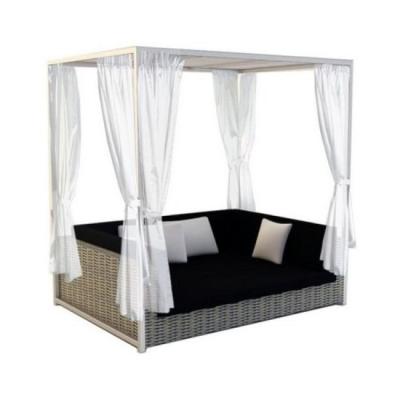 China Patio\Garden\Outdoor\Indoor\Poolside Swing Daybed Garden Daybed All Weather Wicker Rattan Beach Daybed With Canopy for sale