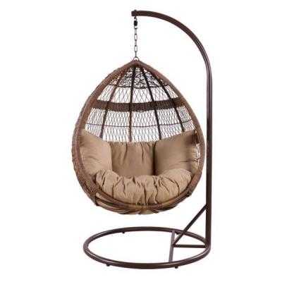 China Modern Leisure Outdoor Hanging Egg Rattan Patio Swing Chair Used Outdoor Garden Furniture for sale