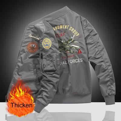 China OEM New Design Viable Logo Pilot Jacket Custom Bomber Jacket Men MA1 Custom Made Bomber Jacket for sale