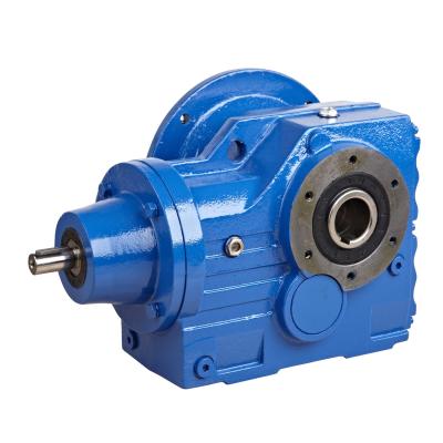 China Foot Mounted Helical Bevel Gear Motor , Multi-Stage Concrete Mixer Gearbox Reducer for sale