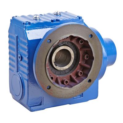 China Right Angle Helical Worm Gear Speed Reducer , S Series 90 Degree Gearbox for sale