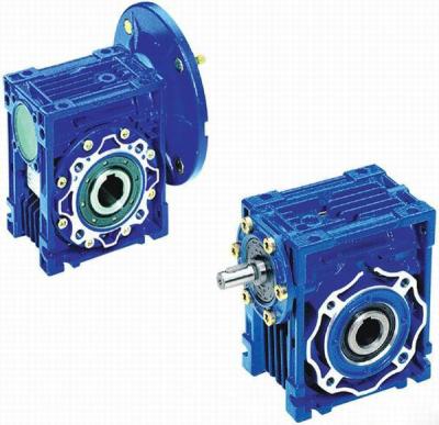 China Mechanical NMRV Worm Transmission Reverse Gearbox With Motor , Solid Shaft for sale