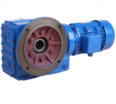 China K Series Helical Bevel Gear Motor Right Angle Gearbox For Conveyor Belt / Cylinder Roller for sale