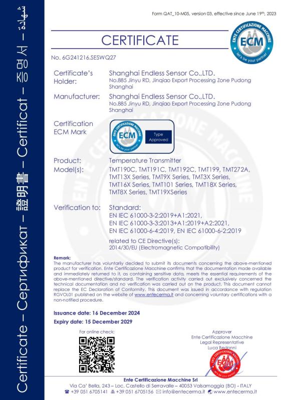 CE - SENSE Instruments Co., Ltd.