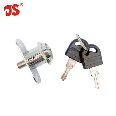 China Modern JS Office Furniture Cabinet Drawer Lock 105 Zinc Alloy Wooden Sliding Door Locks for sale