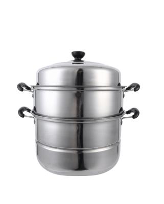 China Sustainable Factory Supply Stainless Steel Cookware Set Commercial Household Stainless Steel Steamer for sale