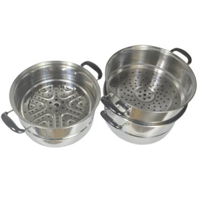 China Sustainable Fashion Professional Wear Resistant Stainless Steel Sturdy Steamer Pot for sale