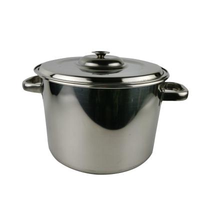 China Viable Promotional Price Thickened Multifunctional Soup Bucket Stainless Steel Metal Commercial Soup Pot for sale