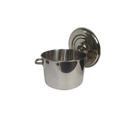 China Hotel Equipment Stainless Steel Viable Wholesale Kitchen Sealed Soup Pot Set With Handle Can Be Customized for sale