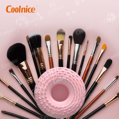 China For commercial & New product home use beauty tools remover silicone makeup brush cleaner bowl make up brush cleaning wash mat for sale