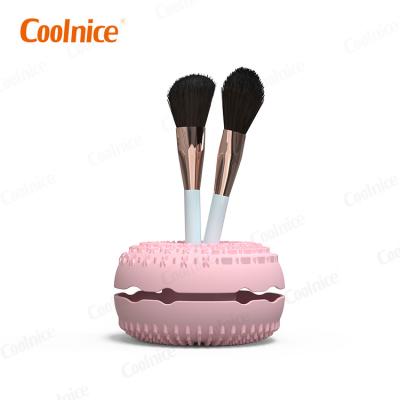 China 3 Viable in 1New Design Donut Makeup Brush Cleaner Mat Makeup Brush Drying Rack for sale