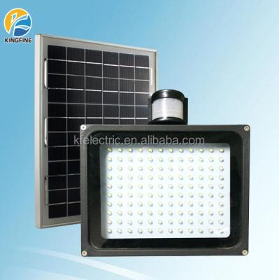 China 60 Pcs LED Flood Lights 10w Solar Panel Motion Sensor Flood Lighting Adjustment Aluminum External Solar Flood Lamp for sale