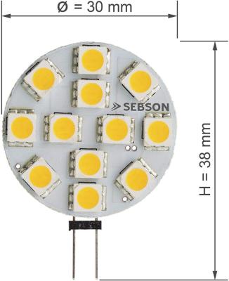 China G9 residential g4 led lighting led 12v with 12pcs 5050smd for sale