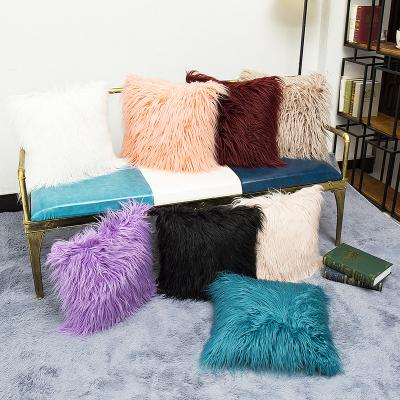 China Factory direct supply customized cross-border e-commerce anti-static for beach wool rolling cushion long-haired blanket for sale