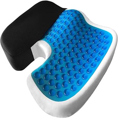 China Memory Gel Orthopedic Memory Cushion Foam U Tailbone Travel Seat Massage Car Office Chair Protect Healthy Resting Breathable Pillow for sale