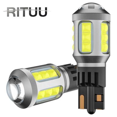 China Hot Sale Car Led 921 912 T15 W16W 16smd Len Turn Signal Reversing Lights Canbus White Emergency Bulb 12V 24V Brake Lamp 10W 2400LM Universal for sale