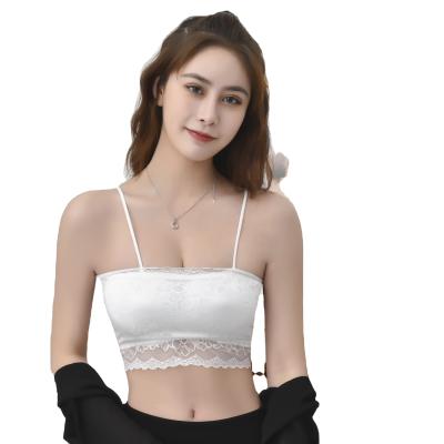 China New Antibacterial Spring Ladies Wrapped Elastic Chest Lace Comfort Good Underwear For Girls Bra Tube Top for sale