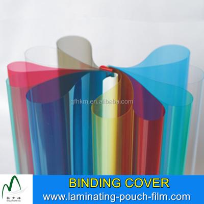 China Book 210*297mm 0.20mm PVC Book Binding Cover Transparent Clear PVC Sheet for sale