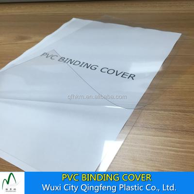 China A3 A4 Book PVC Book Binding Cover Transparent Clear PVC Sheet for sale