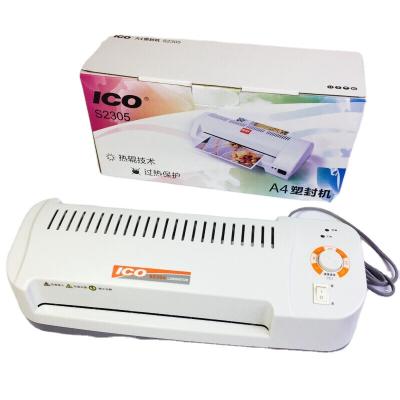 China Hotels A4 Hot And Cold Desktop Laminating Machine Table Pocket Manual Laminator for sale