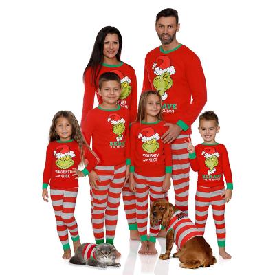 China Amazon New Pattern QUICK DRY Family Christmas Matching Pajamas Set High Quality Parent-child Suit Family Sleepwear for sale