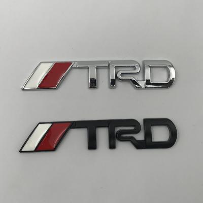 China Customized Metal Retrofit Sticker TRD Automobile Sticker Retrofit Metal Badge Sheet Plate Side Label for sale