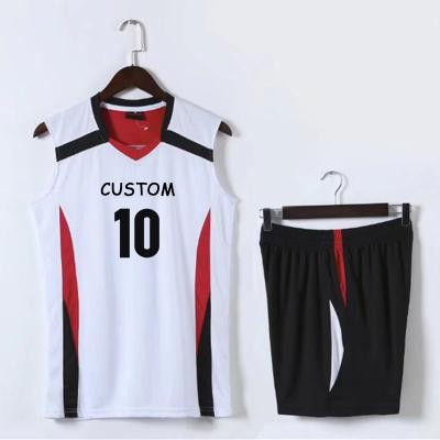 China Classic Team 100%polyester Volleyball Competition Jersey Training Polyester Breathable Team Competition Training for sale